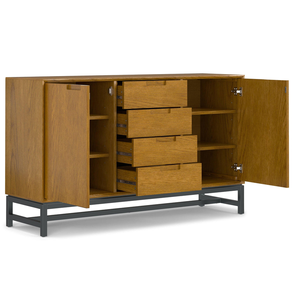 Banting Mid Century Sideboard with Center Drawers.