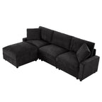 Modular Sectional Sofa with Storage for Living Room.