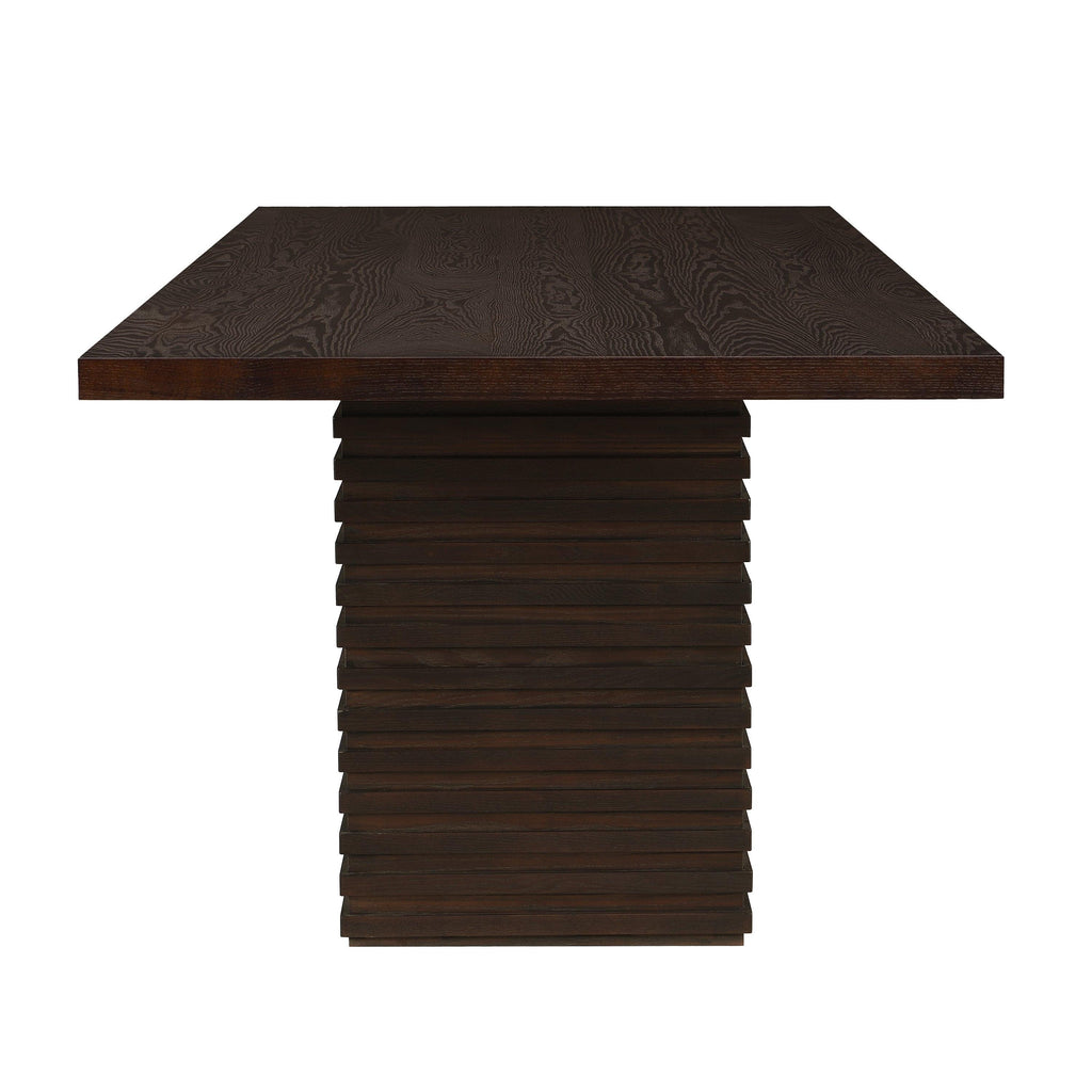 Espresso 95-Inch Dining Table for 8.