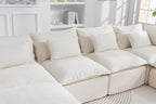 Oversized Modular Sectional Sofa with Wide & Deep Seat.