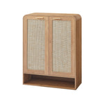 Rattan Shoe Cabinet with 6-Tiers for Shoe Storage.