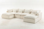 Oversized Modular Sectional Sofa with Wide & Deep Seat.