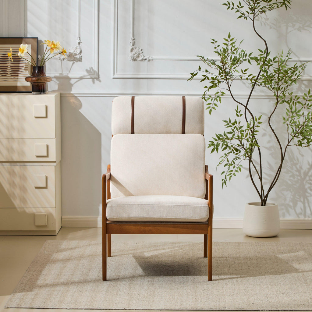 Mid Century Modern Accent Armchair for Living Room.