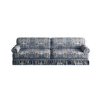 Luxuriously Comfortable Cloud Couch Blue Floral Sofa.