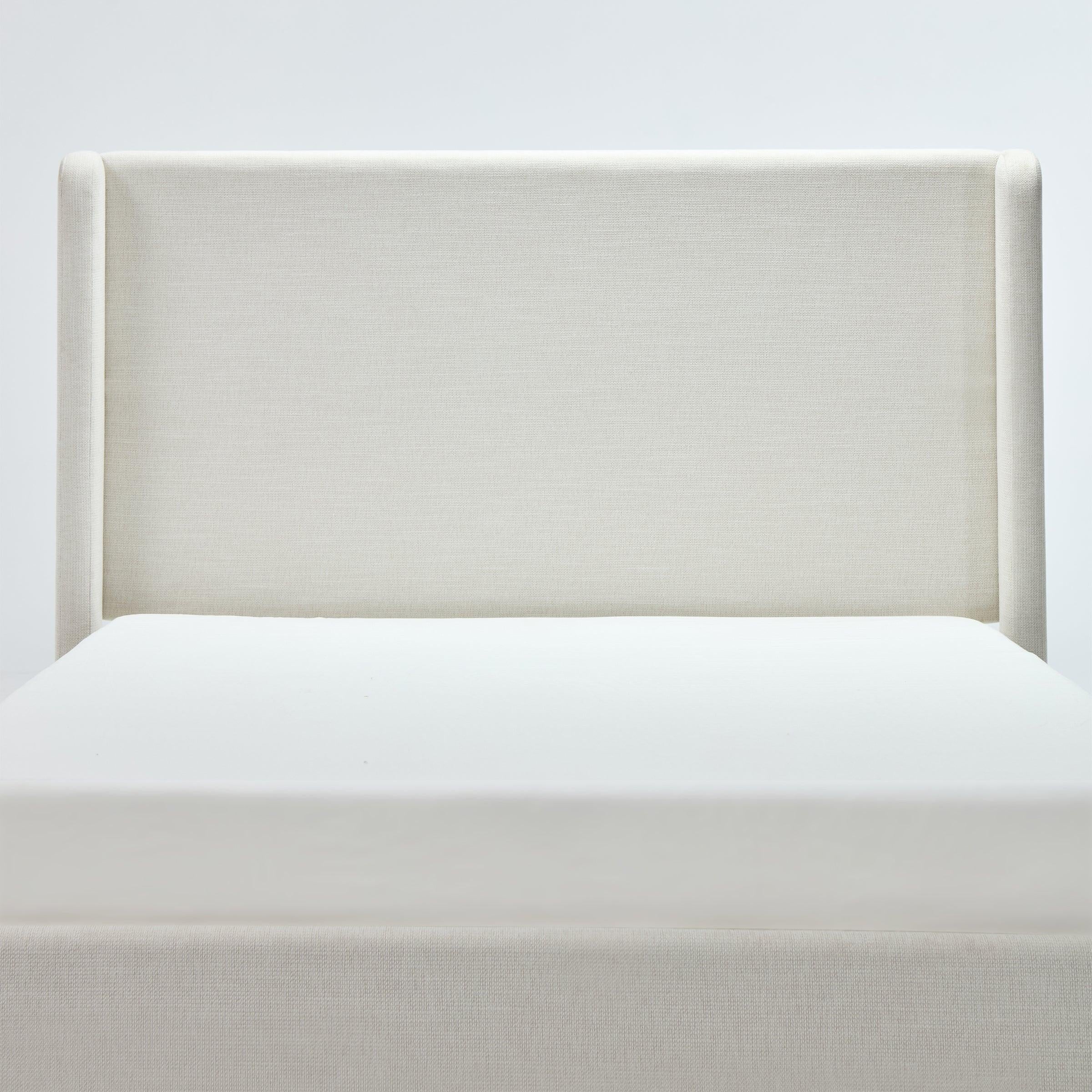 Carmen Wingback Bed Frame - King Size with High Headboard.