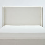 Carmen Upholstered Wingback Bed Frame - Full Size Easy Assembly.