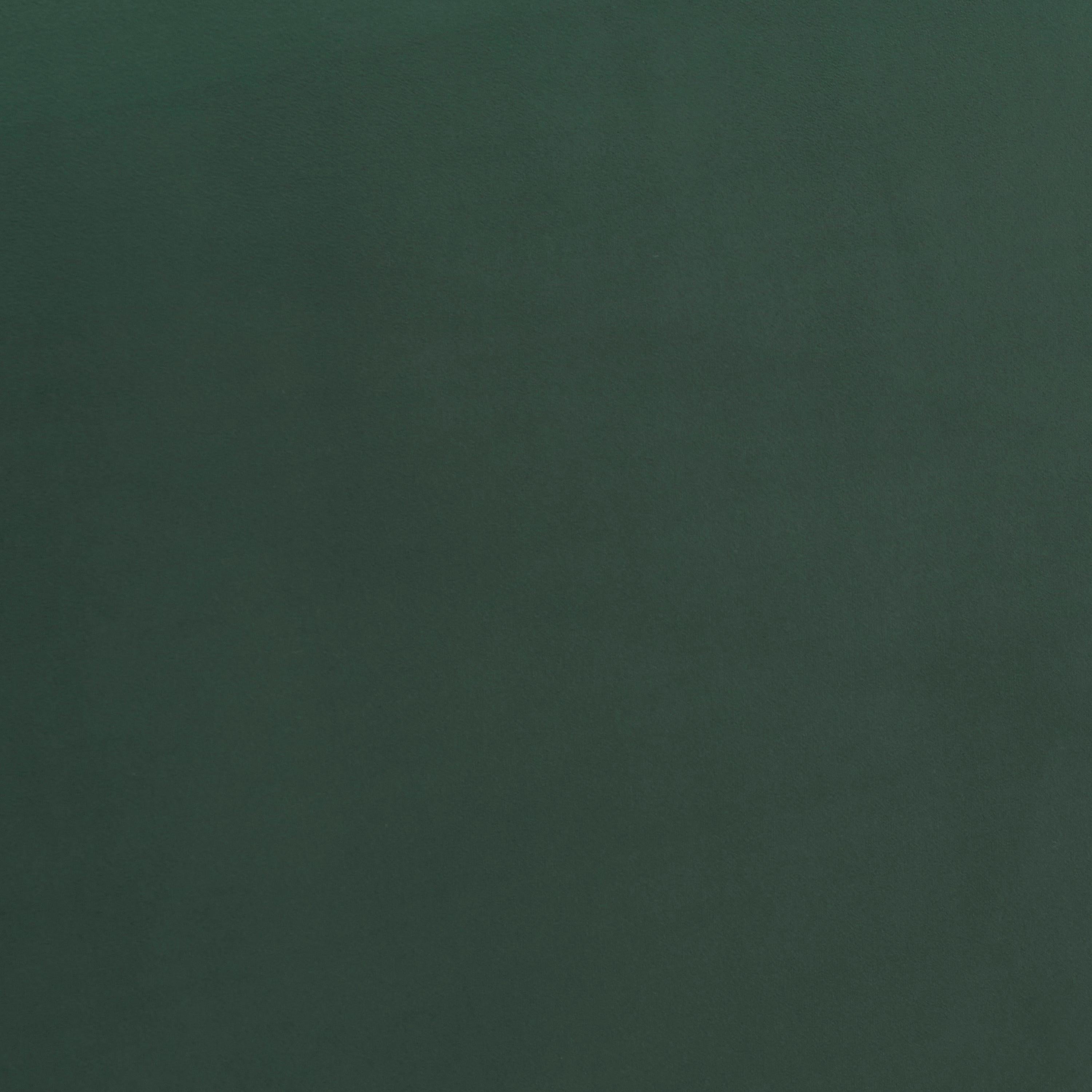 Dark Green Velvet Queen Bed with Curved Headboard.