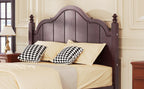 Full Size Wooden Bed Frame with Headboard, Easy Assembly.