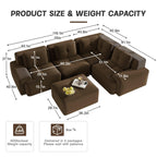 Modular Sectional Sofa for Versatile Living Room Seating.