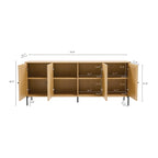 Magnolia 71' Sideboard in Light Oak