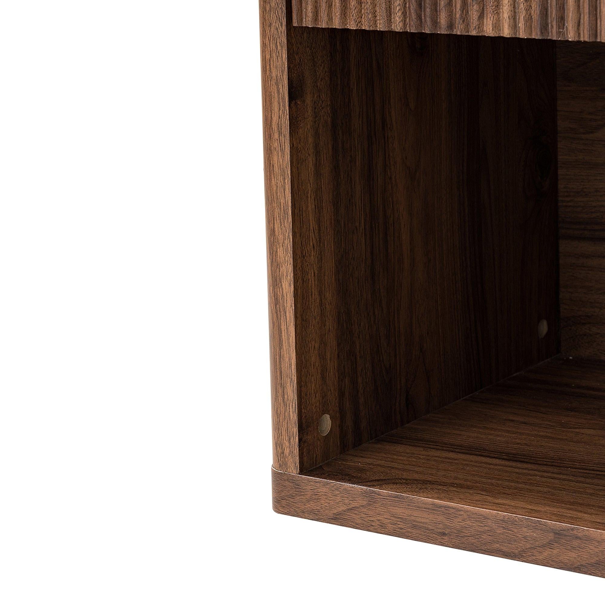 Modern Nightstand with Drawer Storage for Bedroom.