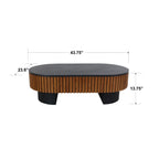 43.7'' Modern Coffee Table with Hidden Storage and Removable Top.