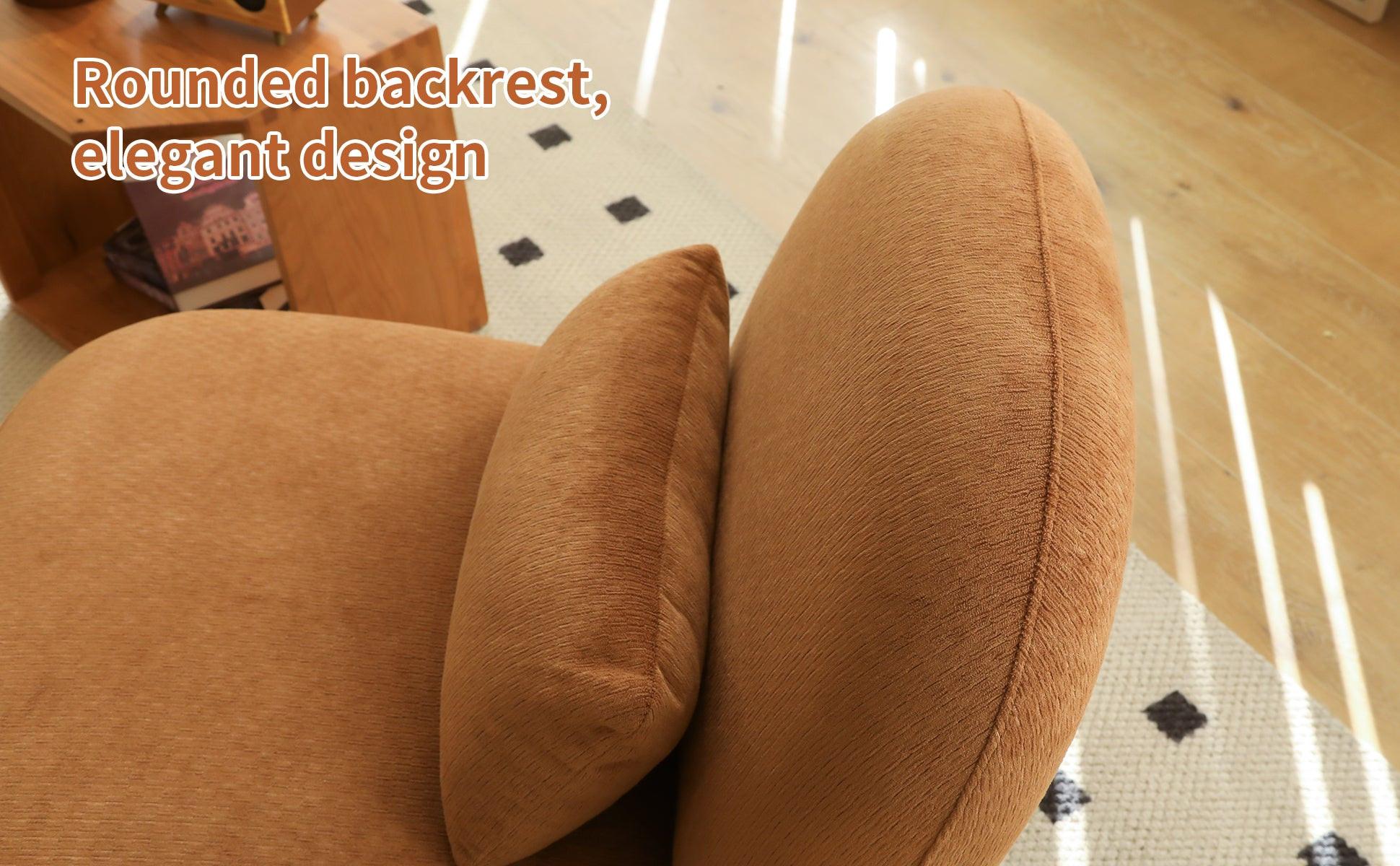 Accent Chair with Solid Wood Legs for Cozy Spaces.
