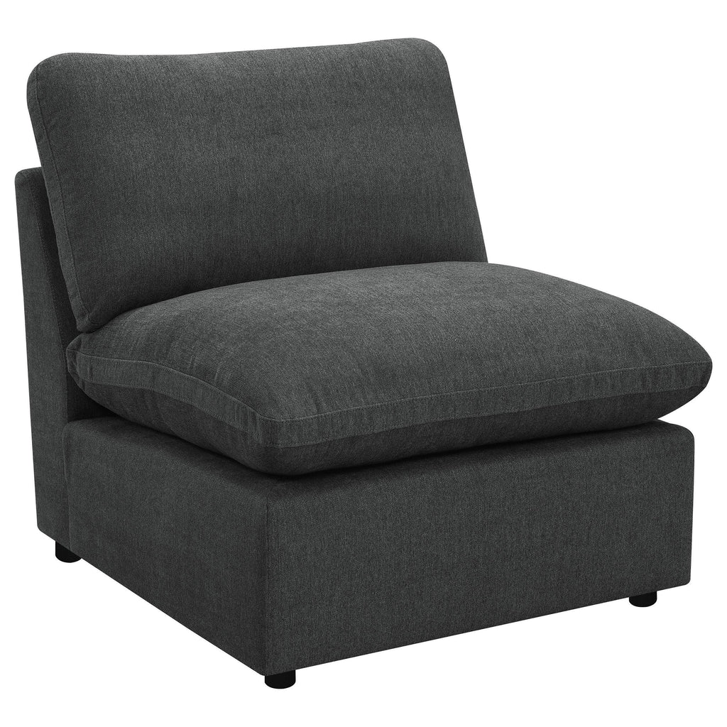 Hollander Dark Grey Modular Power Reclining Sectional.