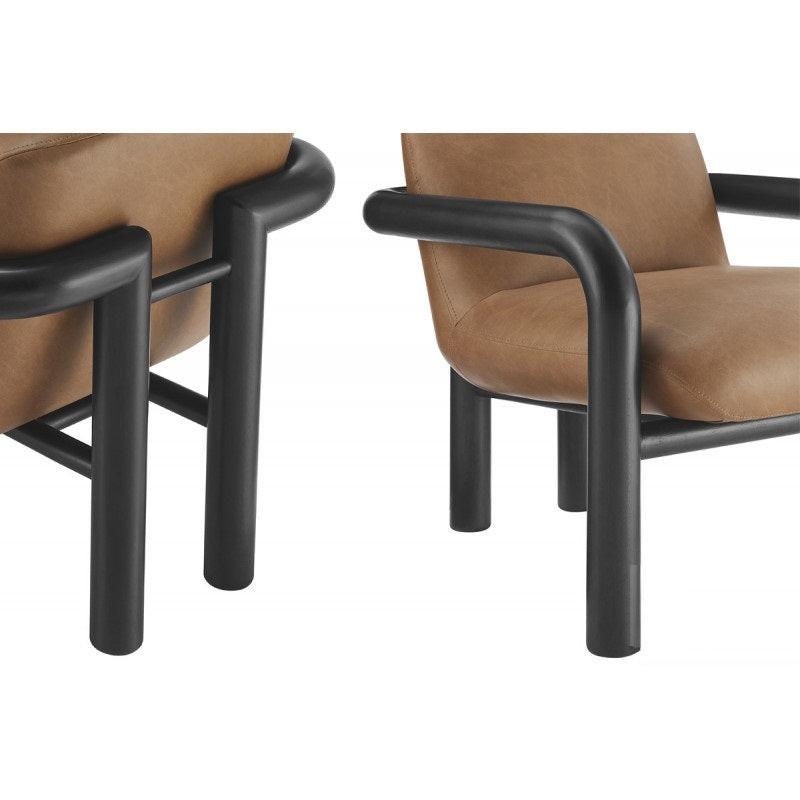 Modern Faux Leather Accent Chair for Living Room.