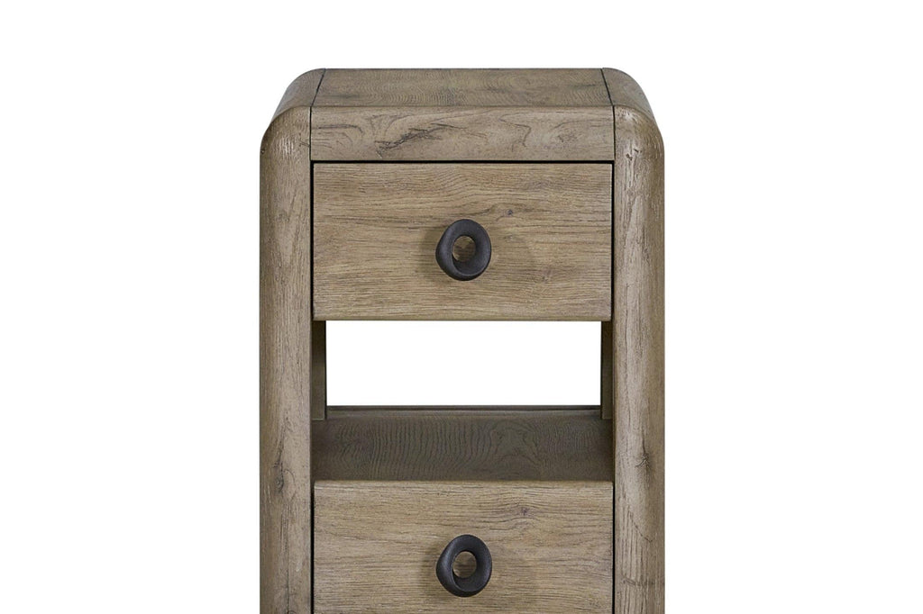 Knotty Oak Spot Table - Perfect for Storage and Display.