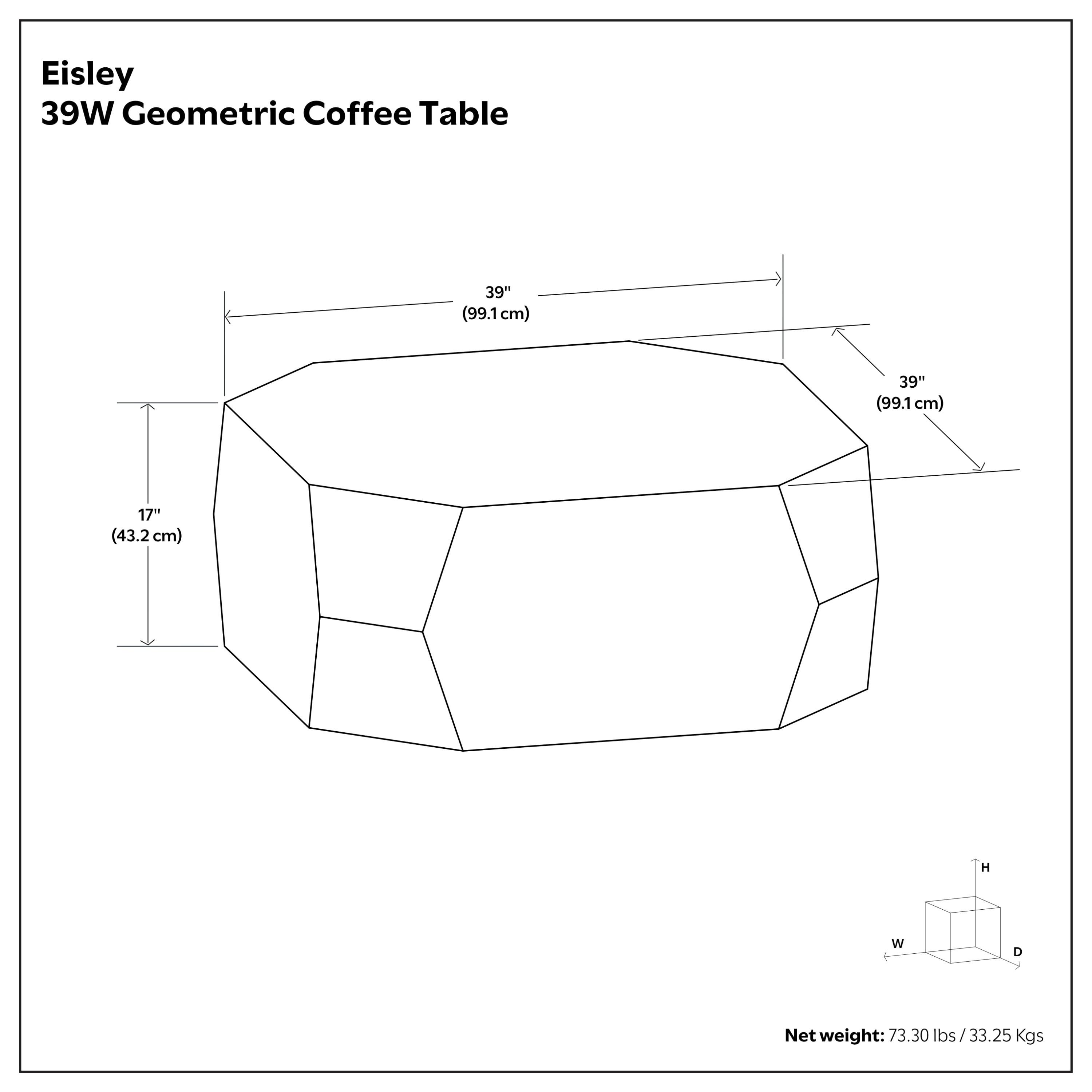 Eisley Walnut Coffee Table from India.
