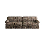 Black Floral Cloud Couch - 3&4-Seater Oxford Fabric Sofa.