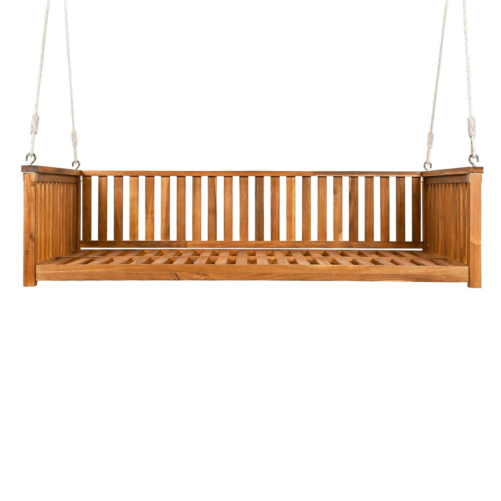 TOPMAX Twin Size Garden Swing Bed for Outdoor Relaxation.