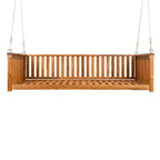 TOPMAX Twin Size Garden Swing Bed for Outdoor Relaxation.