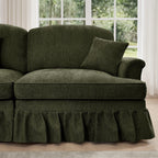 Mid Century 4 Seater Sofa with Flared Arms and Skirts.