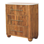 Solid Wood Marble Chest for Bedroom.