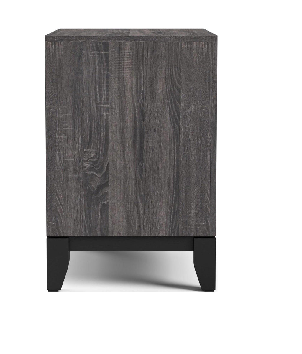 Two Tone Nightstand with Two Drawers for Bedroom.