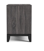 Two Tone Nightstand with Two Drawers for Bedroom.
