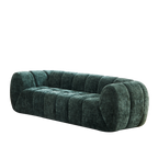 Chenille Foam Sofa - Modern Quilted Design for Comfort.