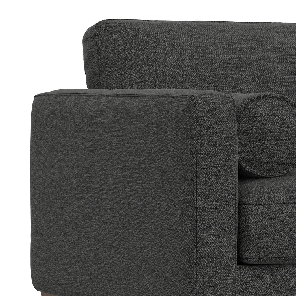 Morrison Arm Chair in Charcoal Grey Wood.