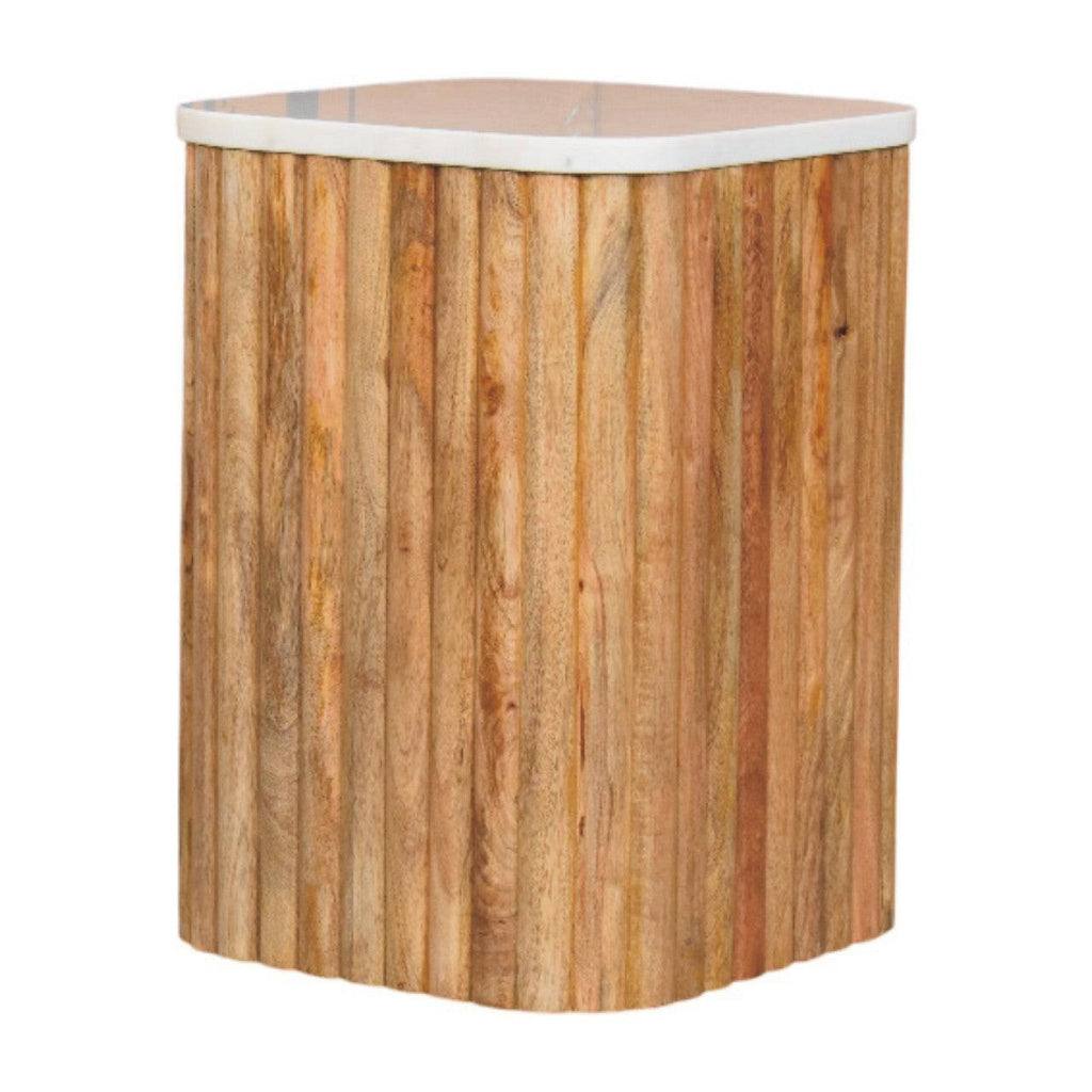 Solid Wood Oak Side Table for Modern Living Spaces.