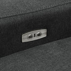 Hollander Dark Grey Modular Power Reclining Sectional.