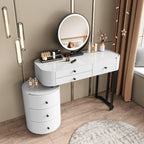 Minimalist Dressing Table with Detachable Mirror.