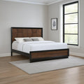Houston King Bed Frame in Walnut Wood.