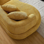 Curved Mid Century Modern Sofa for Comfortable Living.