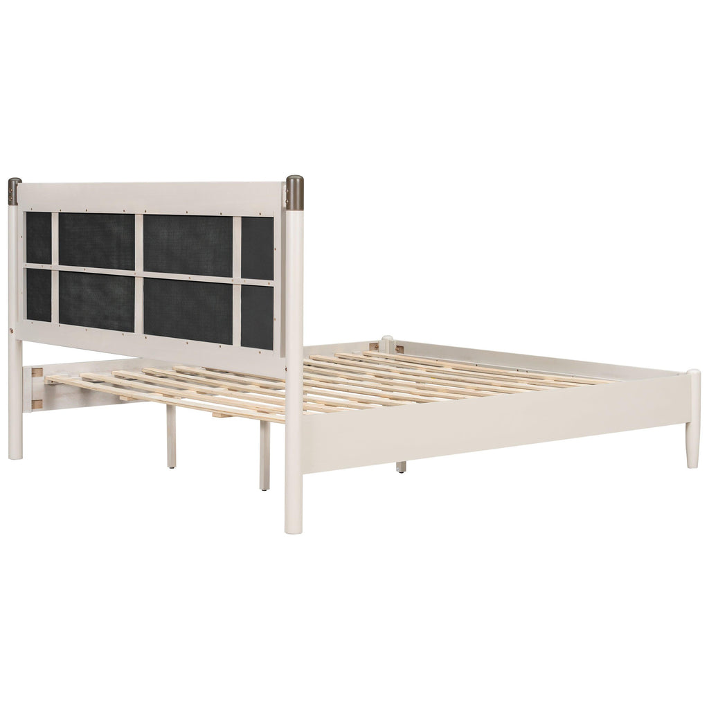 Solid Wood King Bed with Heavy Duty Support.