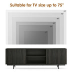 Mid Century Modern TV Stand for TVs Up to 75".