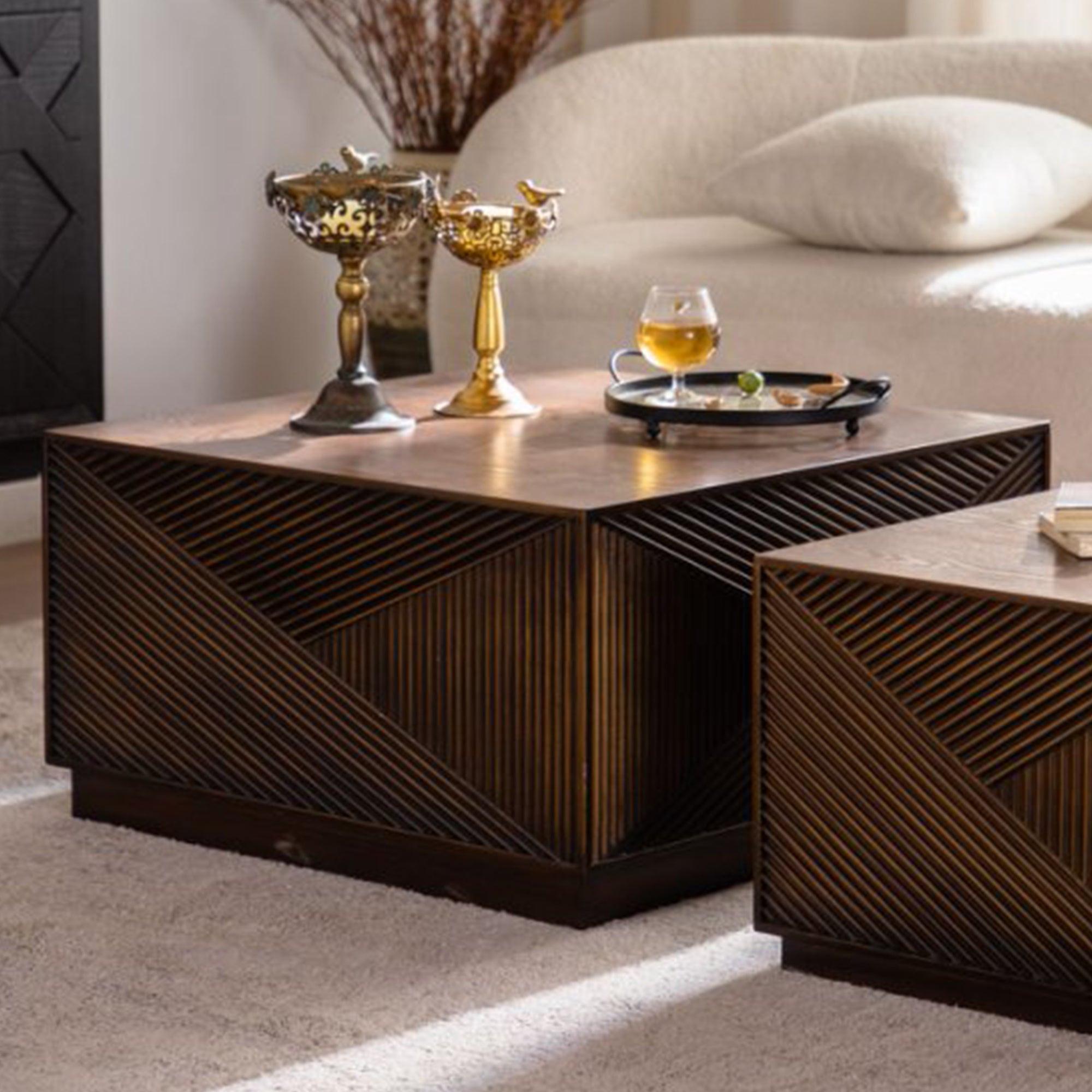 Modern Square Coffee Table for Living Room.