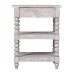 Solid Wood Barclay Side Table with Acid Wash Finish.