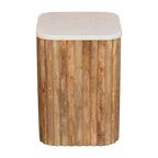 Solid Wood Oak Side Table for Modern Living Spaces.