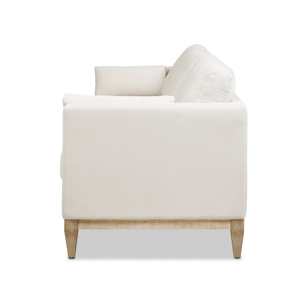 Knox 84' Modern Farmhouse Sofa French Beige Velvet.