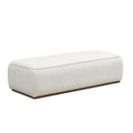 Beige Grainy Footstool for Modern or Nordic Home.