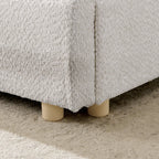 Queen Size Upholstered Bed Frame - Modern Minimalist Design.