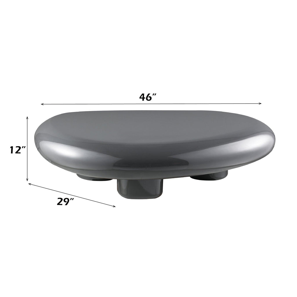 Charlene Gray High Gloss Coffee Table - Contemporary Style.
