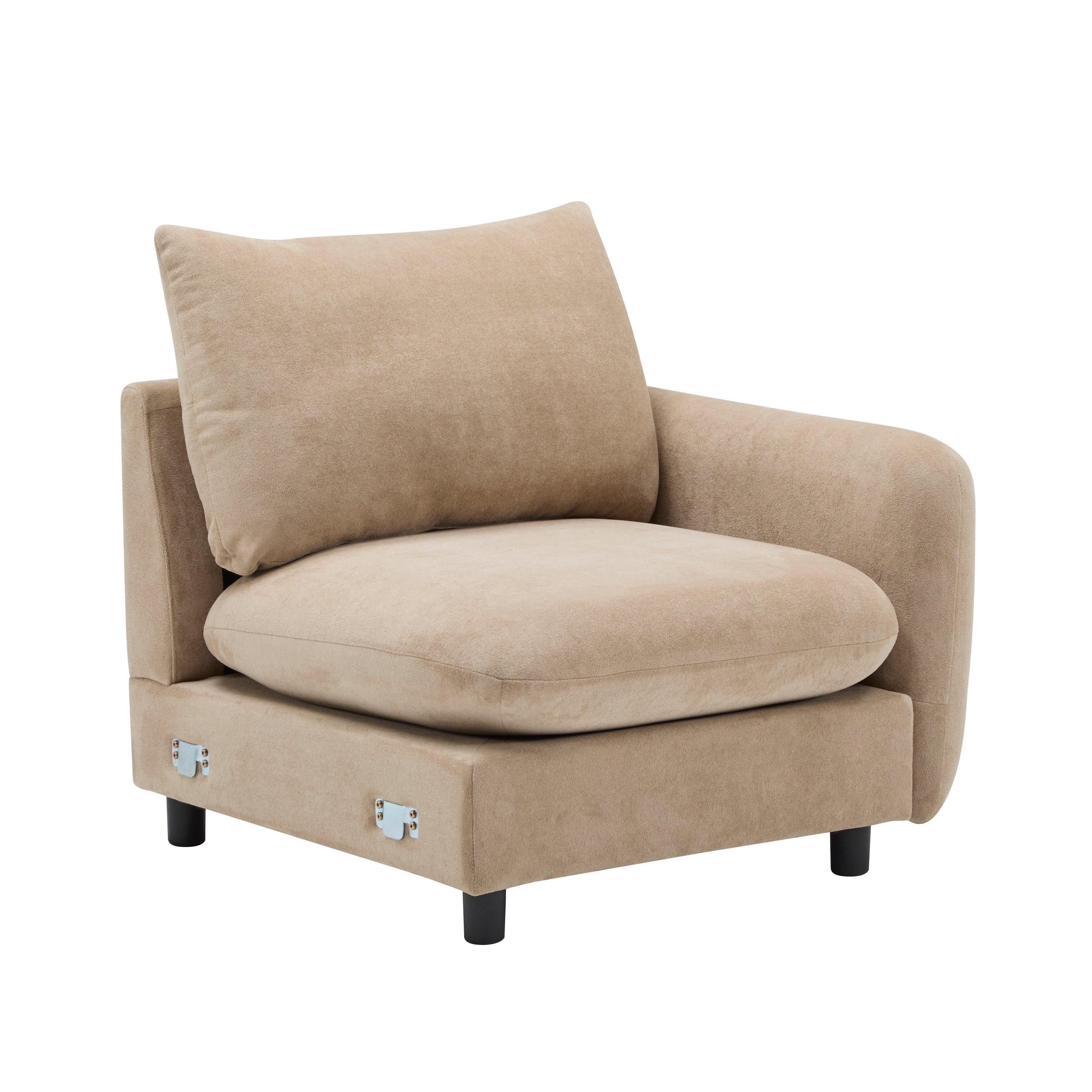 L Shaped Modular Sectional Sofa - Nomad 4-Piece Couch.