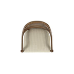 Americana Mid-Century Modern Cane Back Bar Stool.