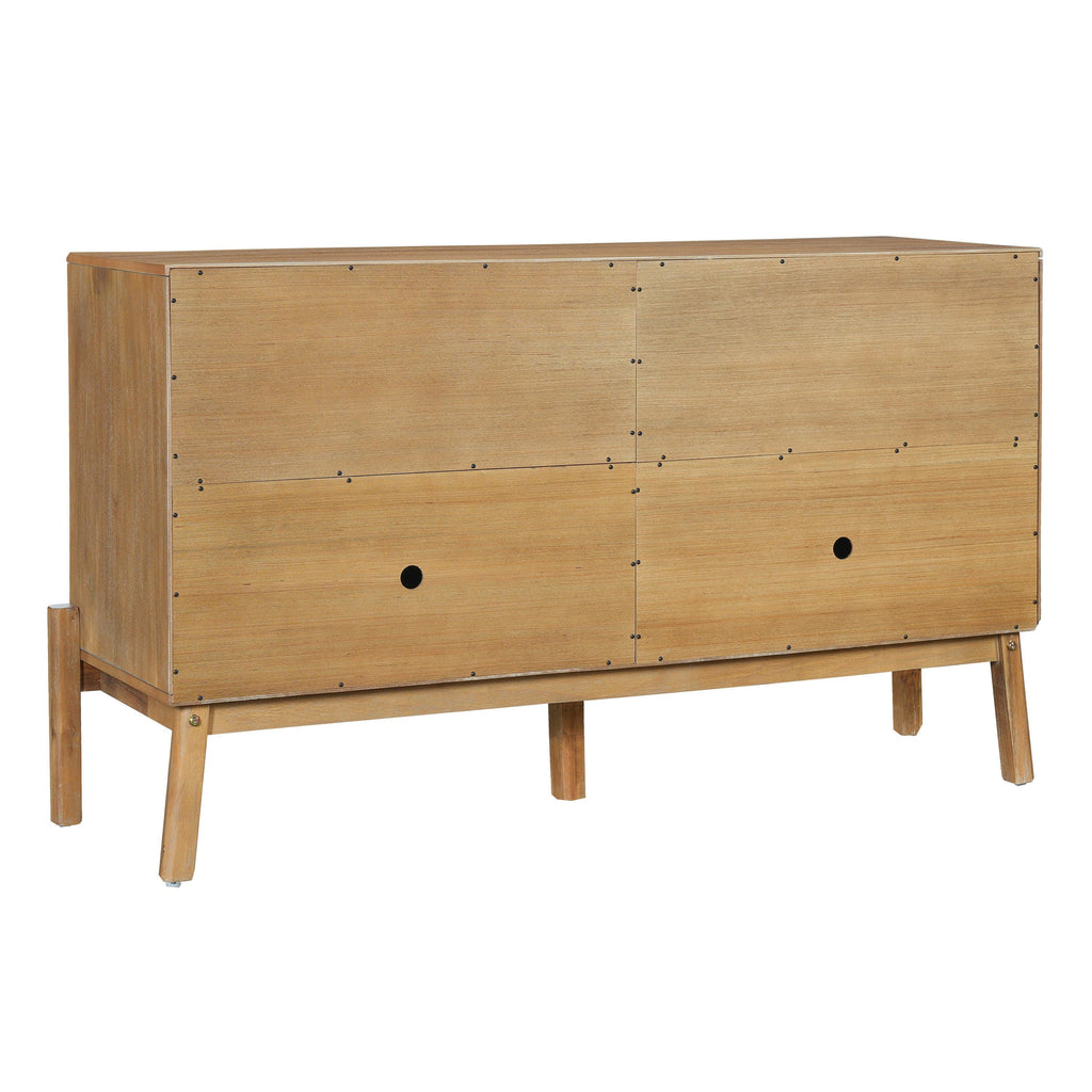 Vintage Sideboard Cabinet with 4-Door Storage.