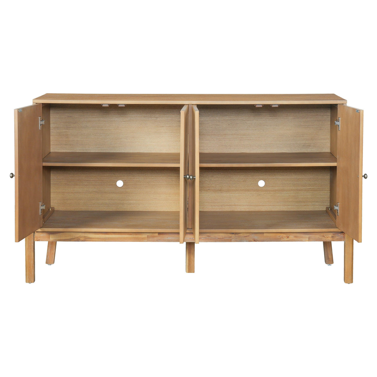 Vintage Sideboard Cabinet with 4-Door Storage.