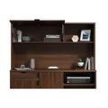 Modern Hutch with Hidden Storage for Home Office.