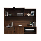 Modern Hutch with Hidden Storage for Home Office.